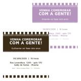convite de aniversário feminino